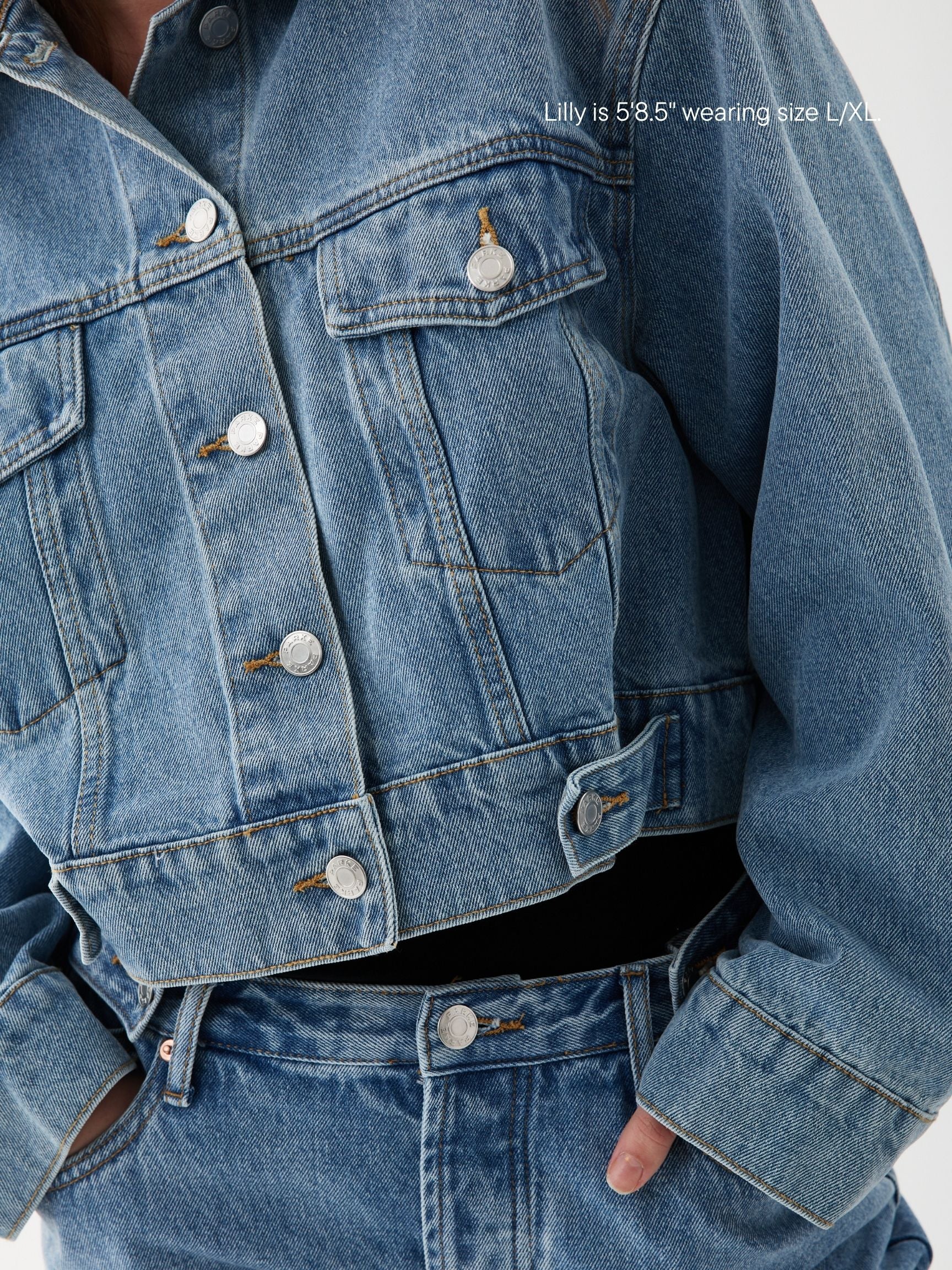 Adjustable Denim Jacket - Image 10