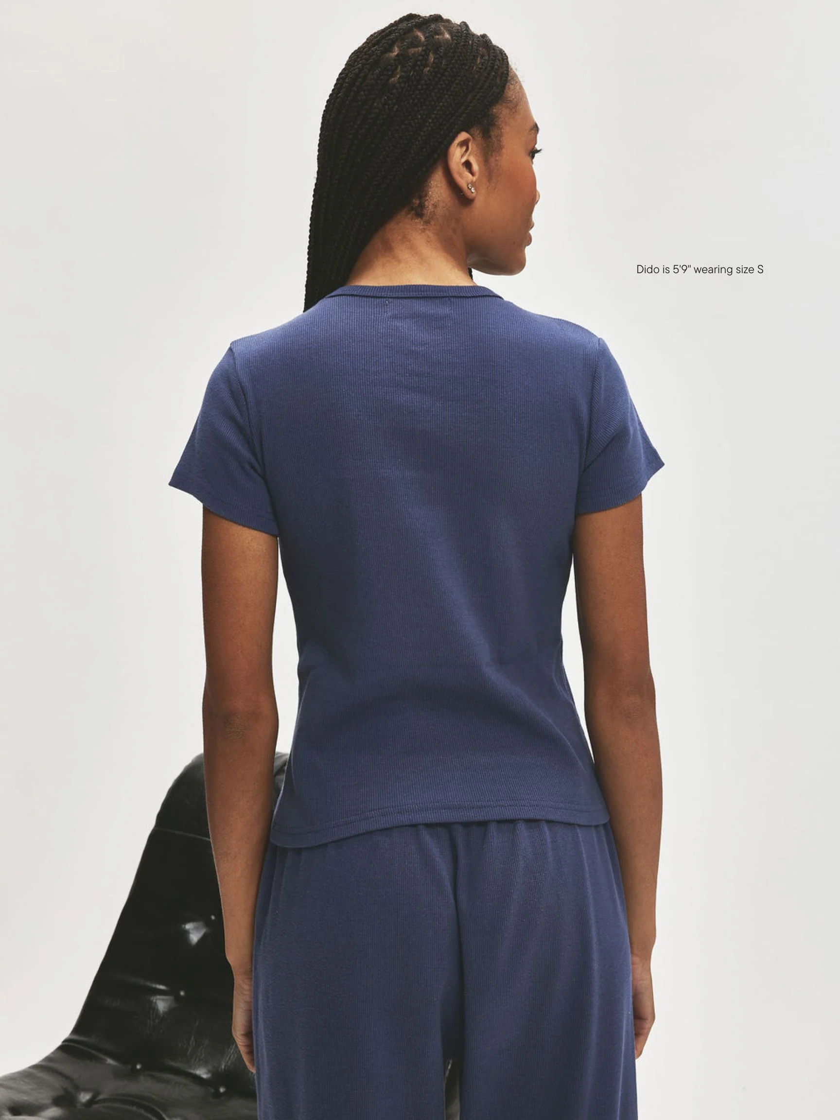 Ribbed Short Sleeve T-Shirt - Image 4