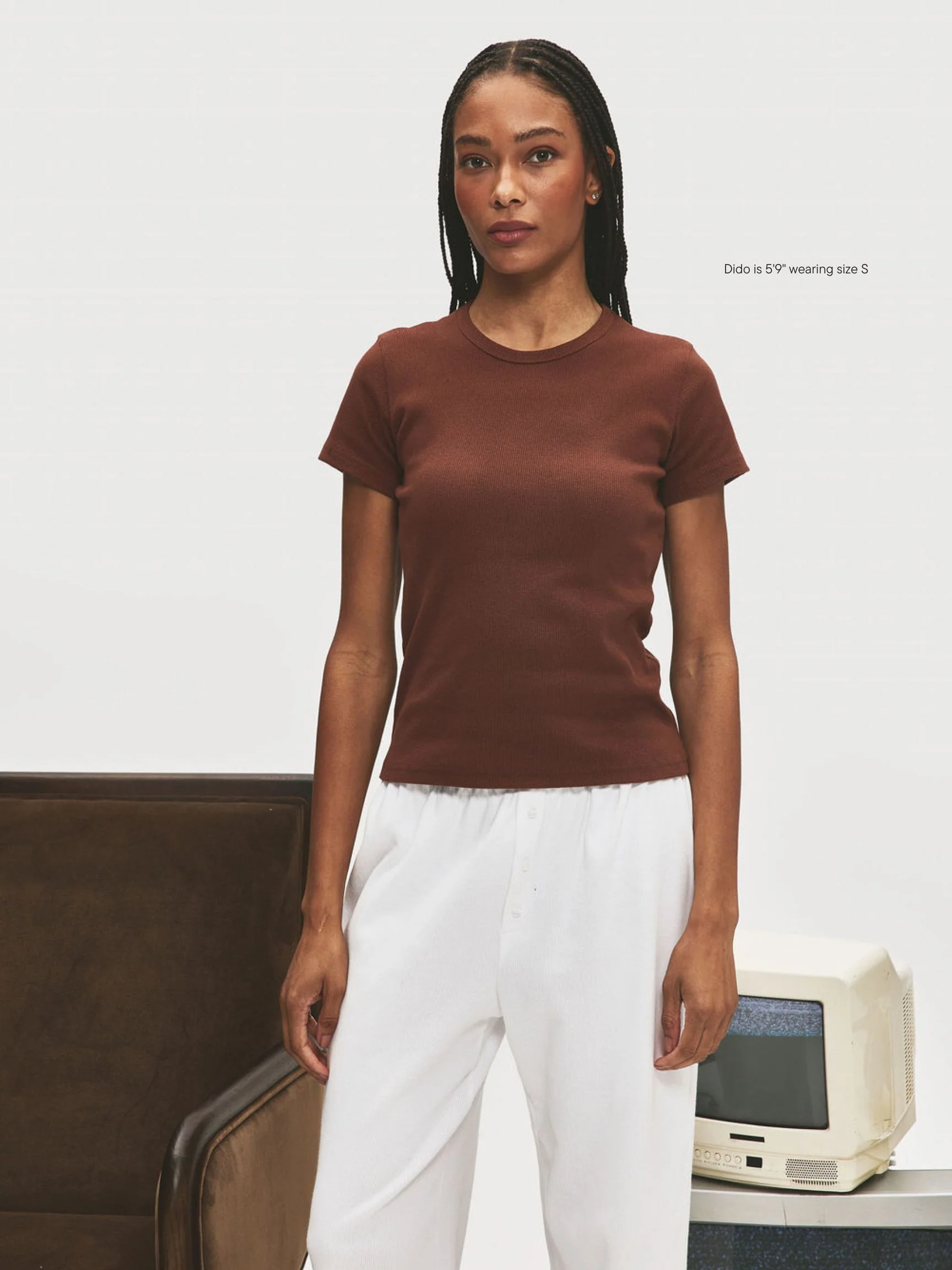 Ribbed Short Sleeve T-Shirt - Image 6