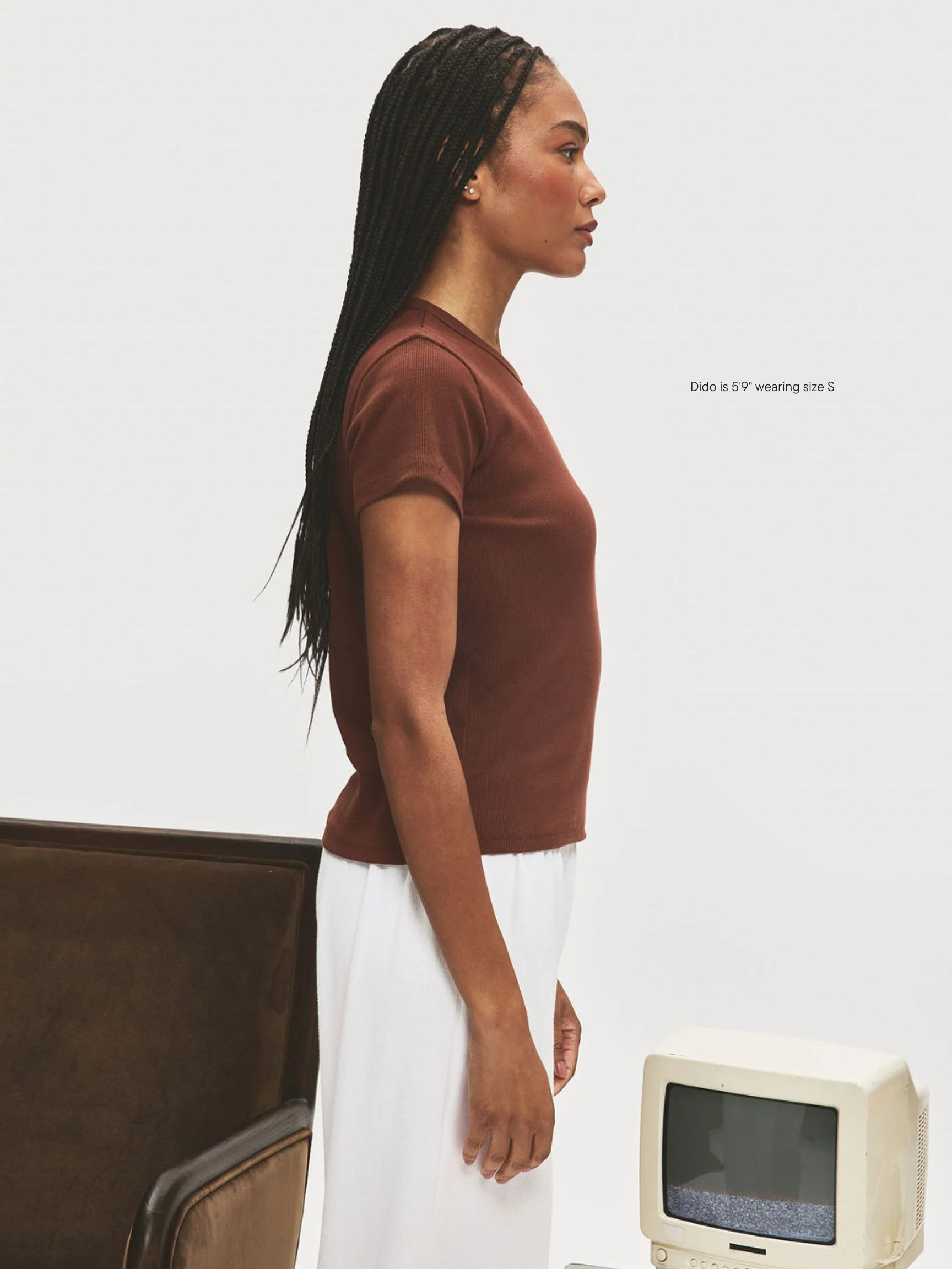 Ribbed Short Sleeve T-Shirt - Image 7