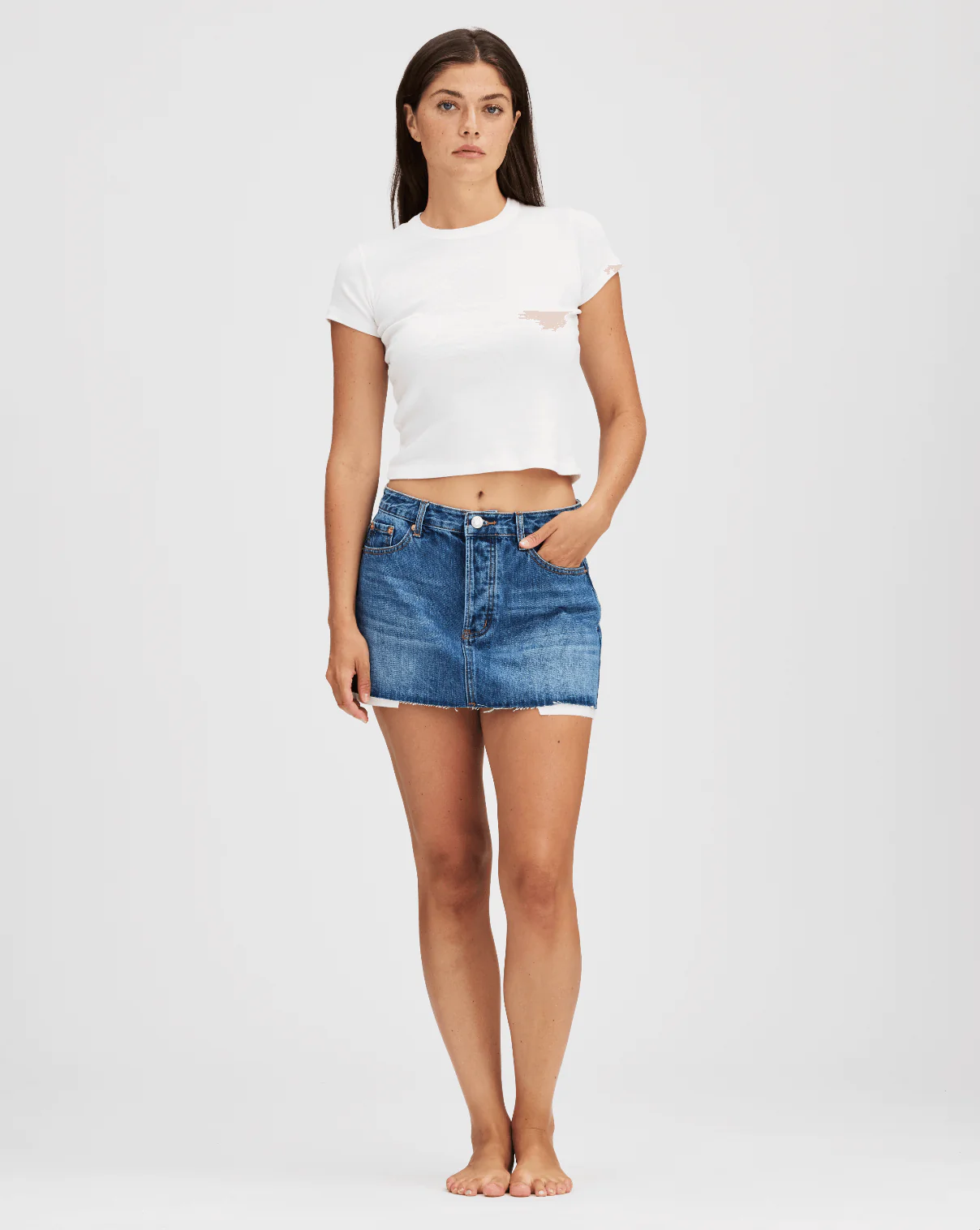 Denim Mini Skirt - Image 11