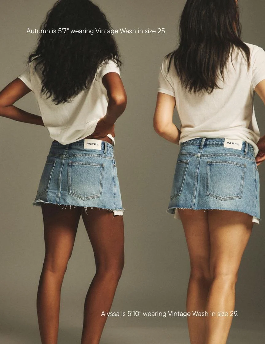 Denim Mini Skirt - Image 7
