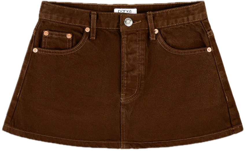 Finished Denim Mini Skirt - Image 10