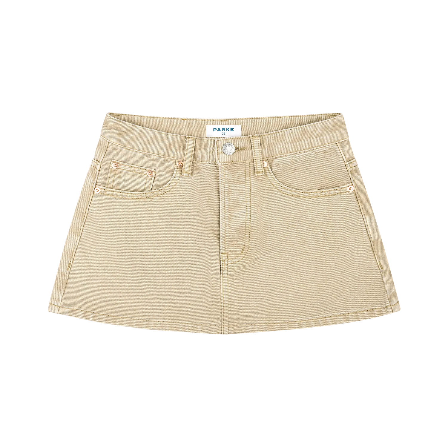 Finished Denim Mini Skirt - Image 3