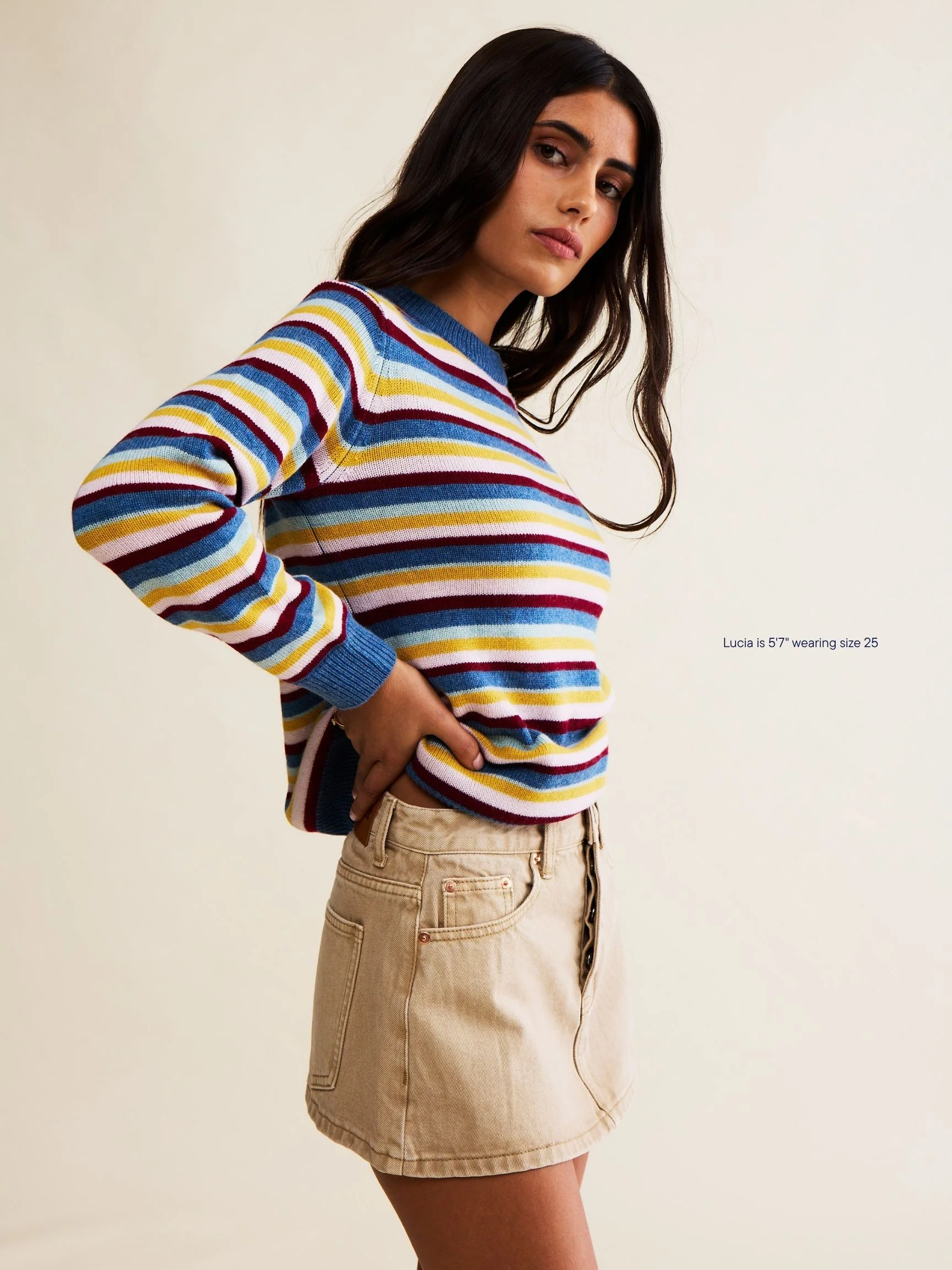 Finished Denim Mini Skirt - Image 5