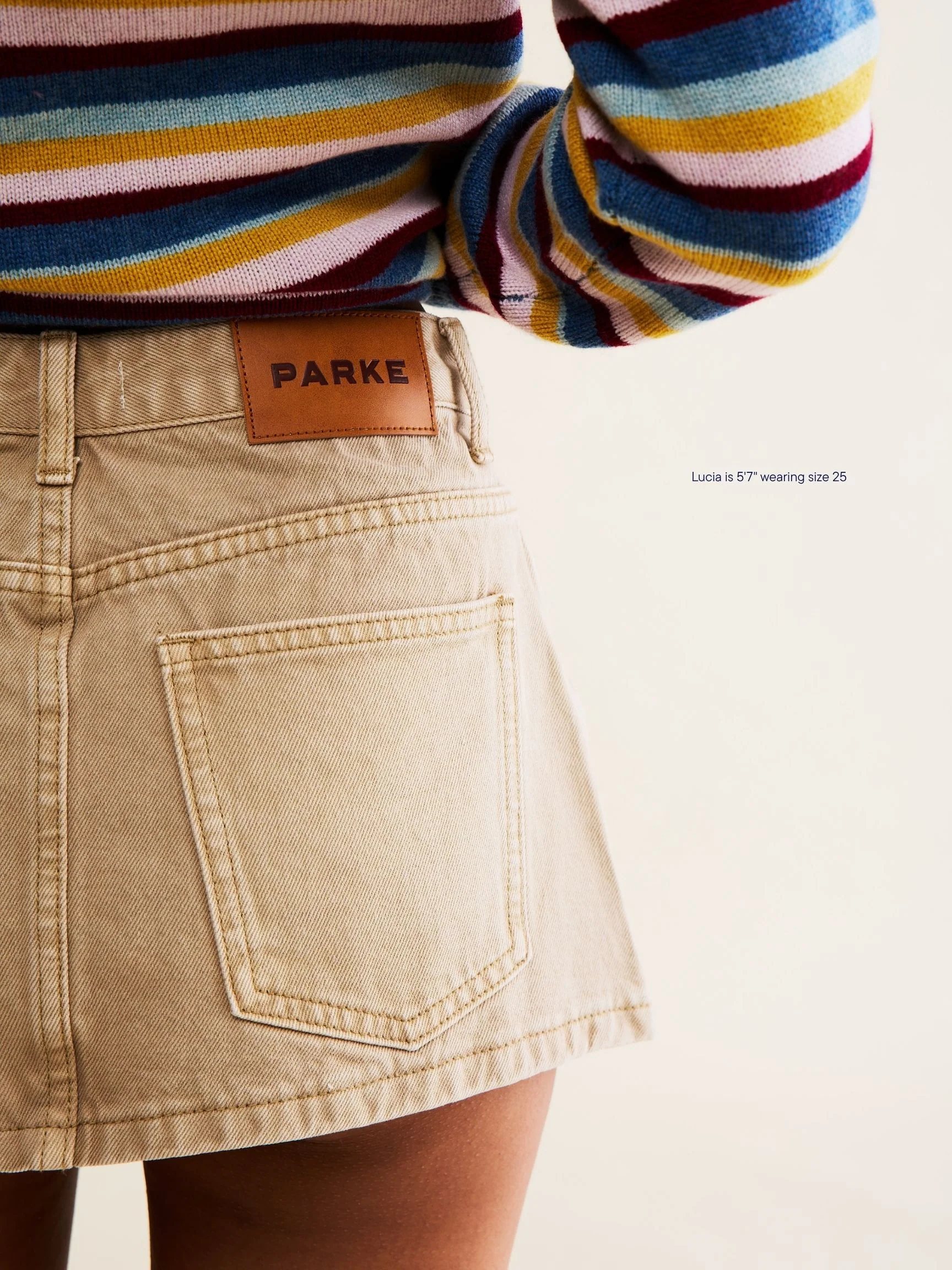 Finished Denim Mini Skirt - Image 6