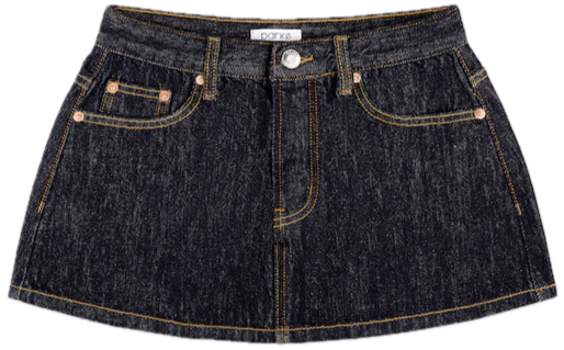 Finished Denim Mini Skirt - Image 9