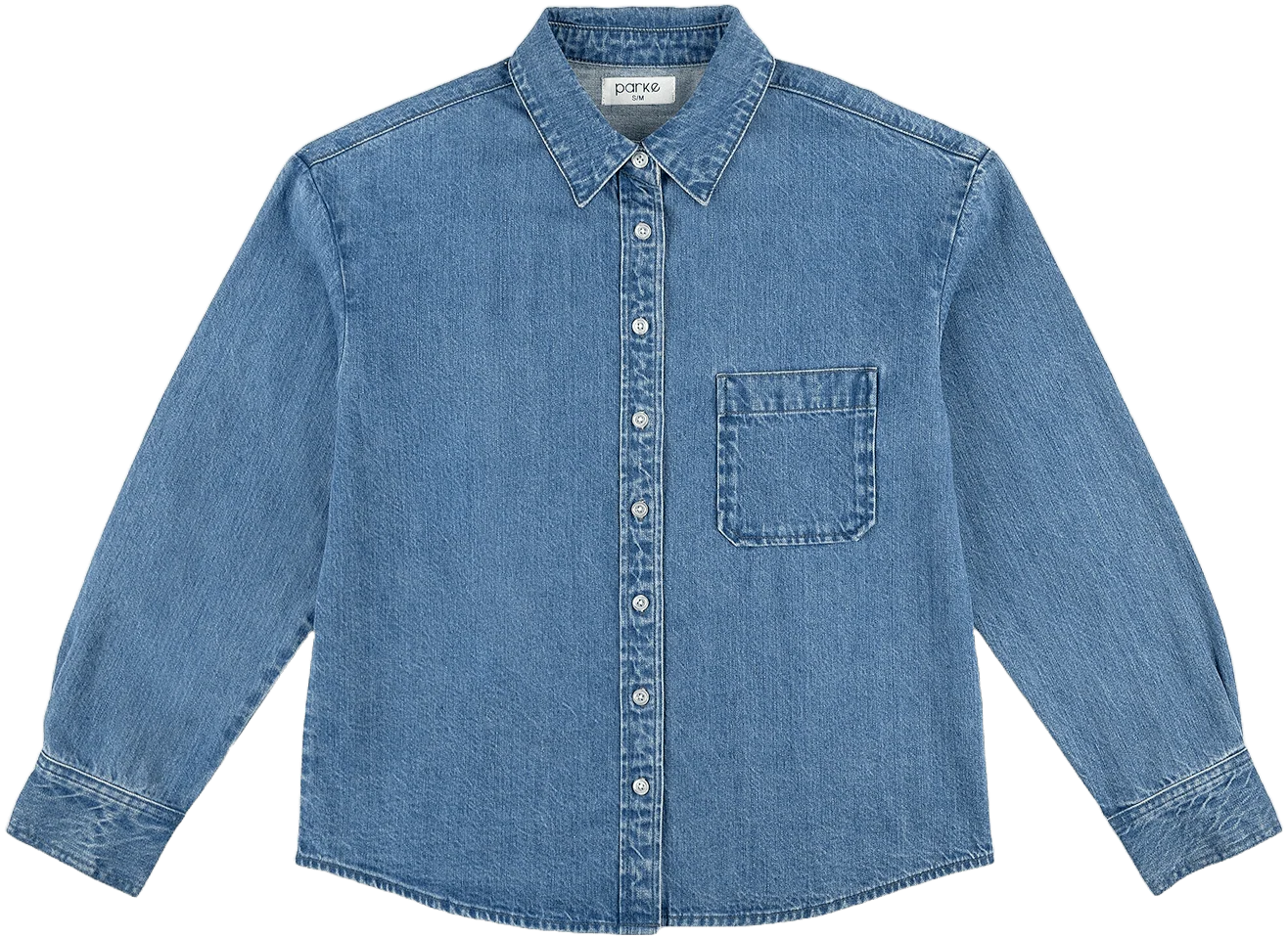 Long Sleeve Denim Shirt - Image 3