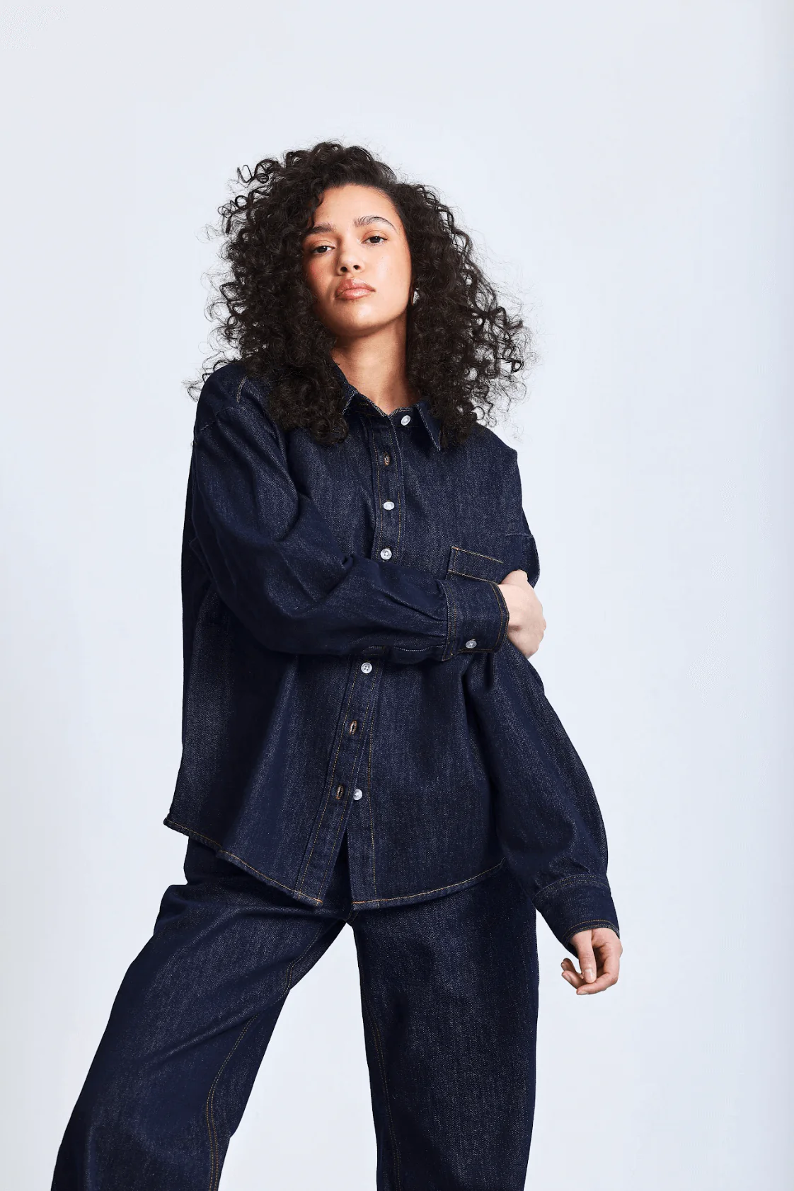 Long Sleeve Denim Shirt - Image 5