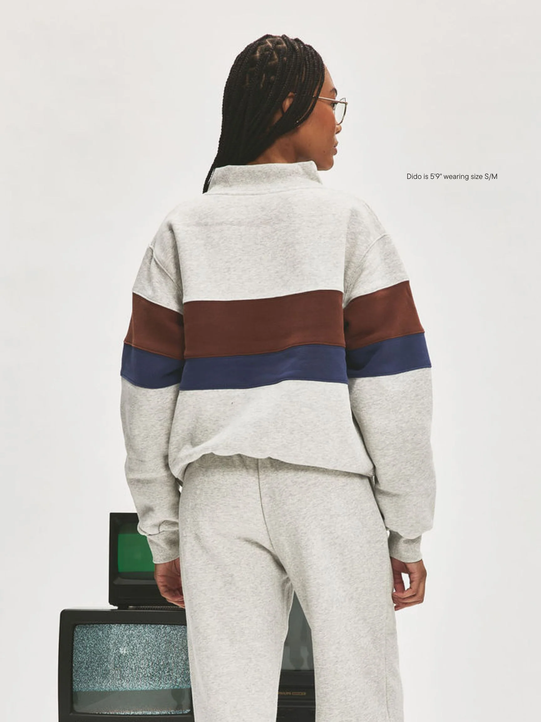 Vintage Striped Mockneck With Nostalgia Patch - Image 4