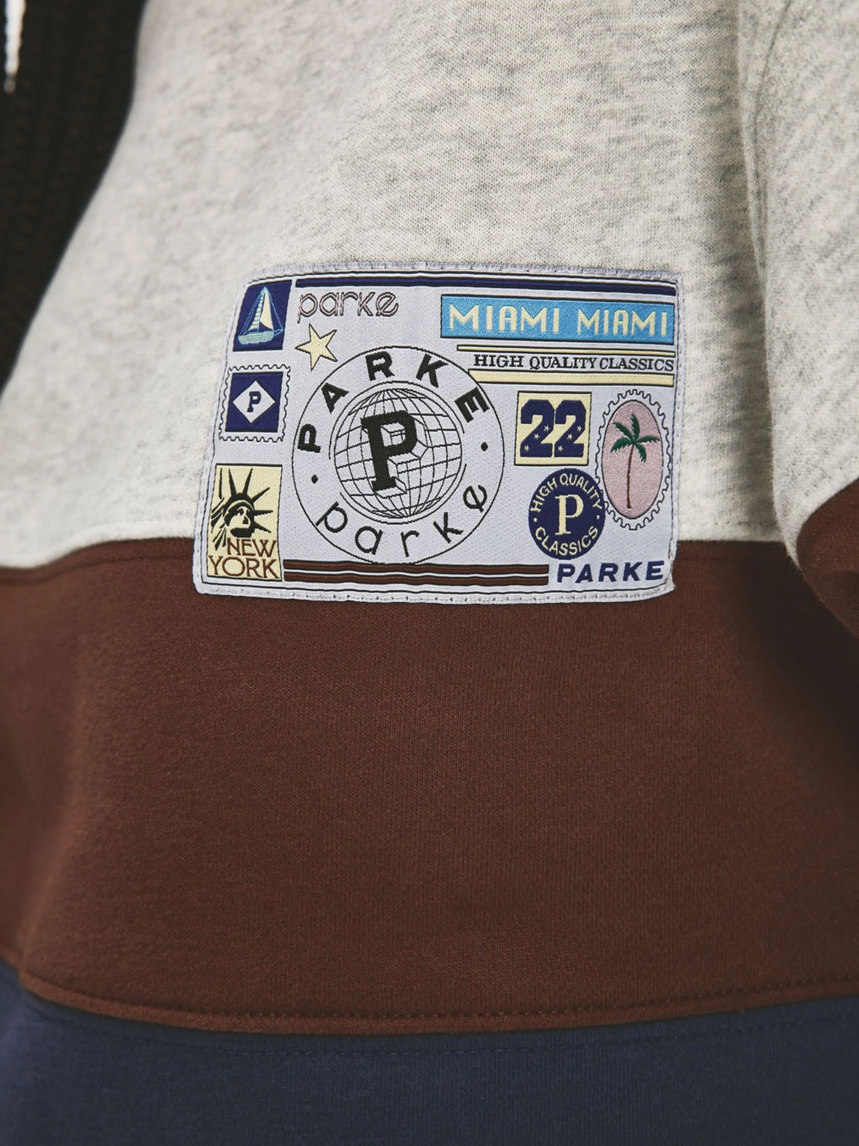 Vintage Striped Mockneck With Nostalgia Patch - Image 5